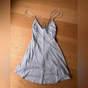 Wilfred Light Gray Backless Dress